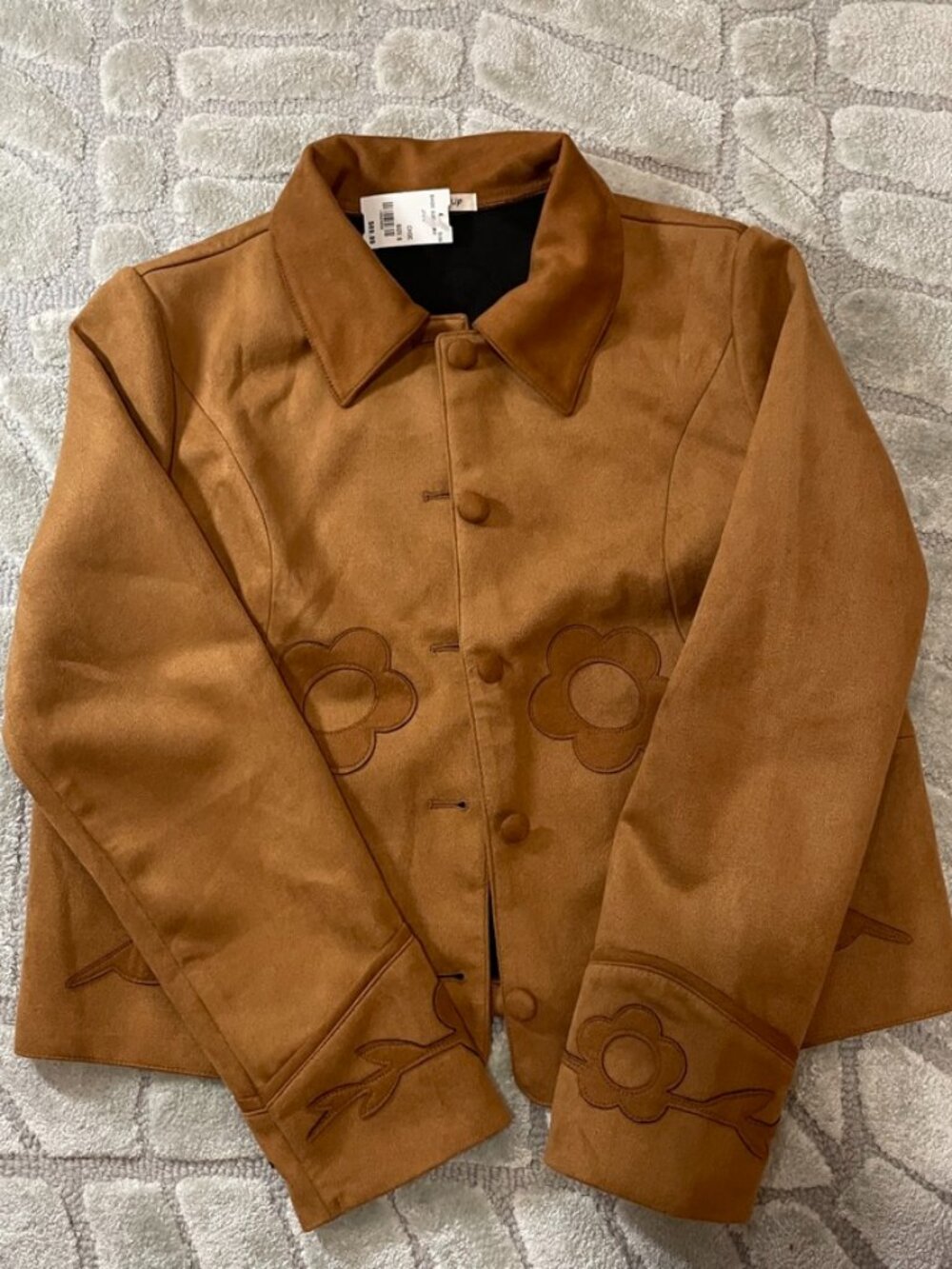 SundayUp Faux Suede Tan Western Jacket